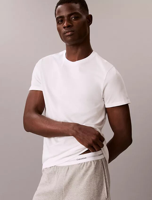 Camiseta de cuello redondo de corte clásico, paquete de 3, Cotton Classics Camiseta de cuello redondo de corte clásico, paquete de 3, Cotton Classics