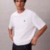 Camiseta de cuello redondo holgada con logotipo de archivo Camiseta de cuello redondo holgada con logotipo de archivo