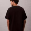 Camiseta de cuello redondo holgada con logotipo de archivo Camiseta de cuello redondo holgada con logotipo de archivo