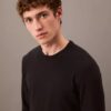 Camiseta de dormir CK Black Slim de cuello redondo