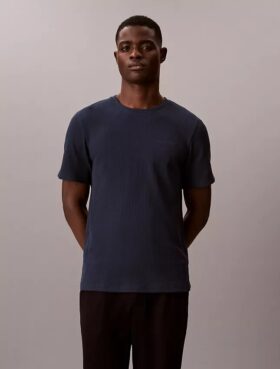 Camiseta de dormir de punto waffle