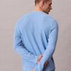 Camiseta de dormir Henley de punto waffle Camiseta de dormir Henley de punto waffle