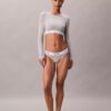 Camiseta de manga larga con Bralette, de algodón Modal, ligeramente forrada Camiseta de manga larga con Bralette, de algodón Modal, ligeramente forrada