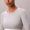 Camiseta de manga larga con Bralette, de algodón Modal, ligeramente forrada Camiseta de manga larga con Bralette, de algodón Modal, ligeramente forrada