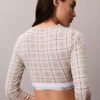Camiseta de manga larga con Bralette, de algodón Modal, ligeramente forrada