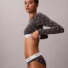 Camiseta de manga larga con Bralette, de algodón Modal, ligeramente forrada Camiseta de manga larga con Bralette, de algodón Modal, ligeramente forrada