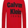 Camiseta de manga larga con el logotipo Ckj en negrita para niños Camiseta de manga larga con el logotipo Ckj en negrita para niños