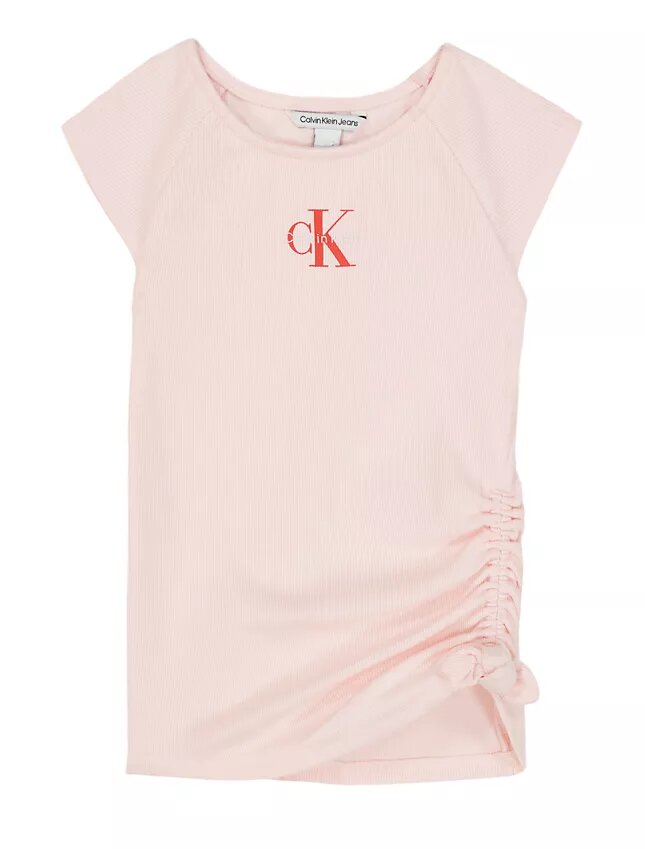 Camiseta de niñas Monólogo con fruncido lateral Camiseta de niñas Monólogo con fruncido lateral