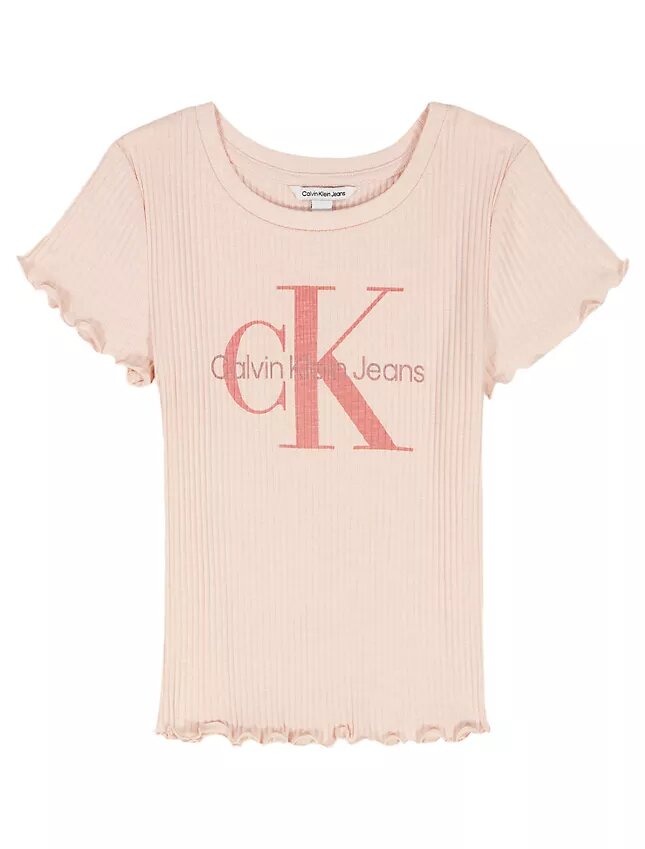 Camiseta de punto acanalado Monólogo para niñas Camiseta de punto acanalado Monólogo para niñas