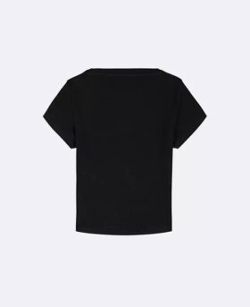 Camiseta de punto acanalado Monólogo para niñas