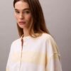 Camiseta Henley con rayas universitarias