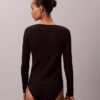 Camiseta Henley de algodón elástico acanalado Camiseta Henley de algodón elástico acanalado