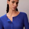 Camiseta Henley ligera de punto waffle Camiseta Henley ligera de punto waffle