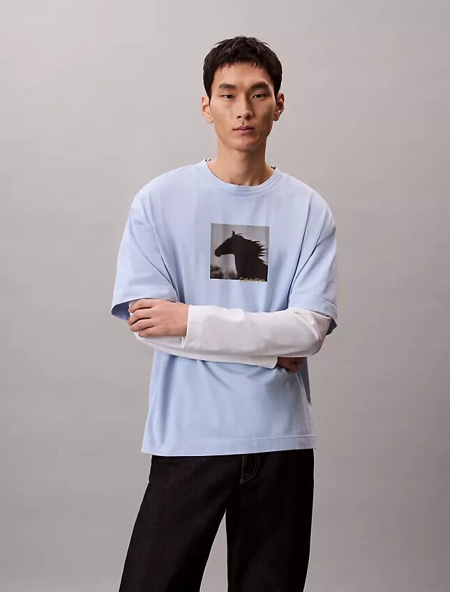 Camiseta holgada con estampado del Año Nuevo Lunar Camiseta holgada con estampado del Año Nuevo Lunar