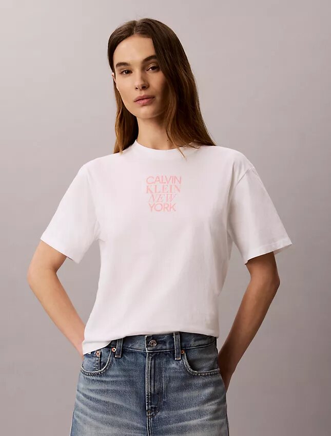 Camiseta holgada con estampado fotográfico CK Ny Camiseta holgada con estampado fotográfico CK Ny