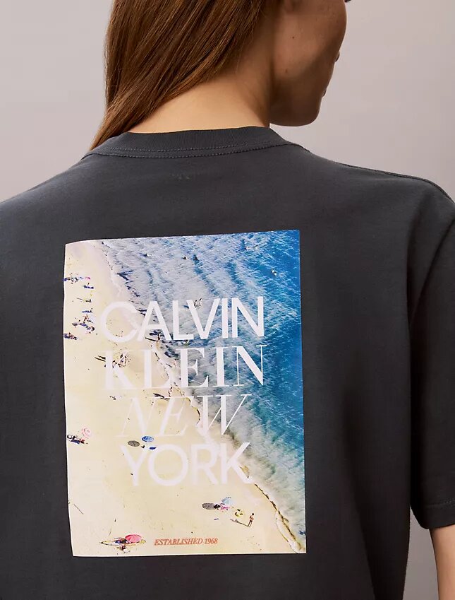 Camiseta holgada con estampado fotográfico CK Ny Camiseta holgada con estampado fotográfico CK Ny