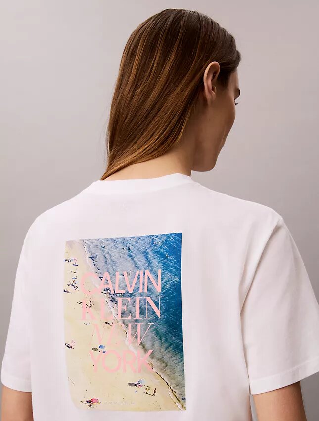 Camiseta holgada con estampado fotográfico CK Ny Camiseta holgada con estampado fotográfico CK Ny