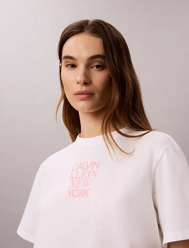 Camiseta holgada con estampado fotográfico CK Ny Camiseta holgada con estampado fotográfico CK Ny