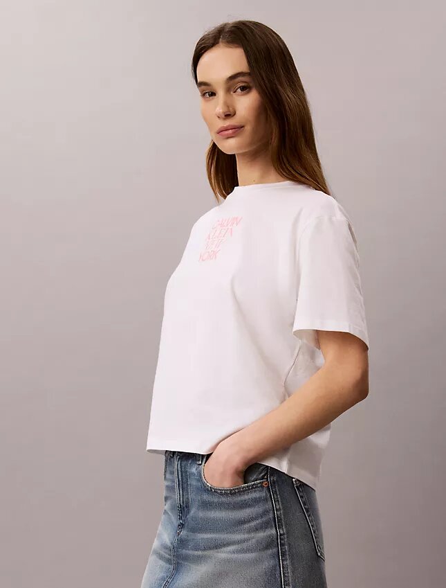 Camiseta holgada con estampado fotográfico CK Ny Camiseta holgada con estampado fotográfico CK Ny