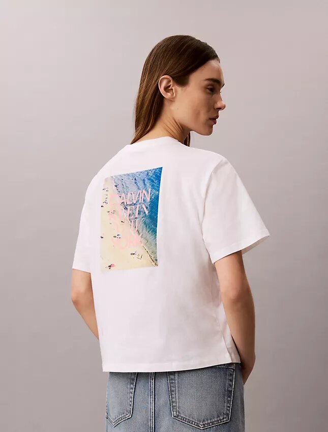 Camiseta holgada con estampado fotográfico CK Ny Camiseta holgada con estampado fotográfico CK Ny