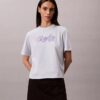 Camiseta holgada con gráfico de logotipo en relieve Camiseta holgada con gráfico de logotipo en relieve
