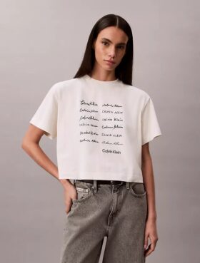 Camiseta holgada con gráfico del logotipo