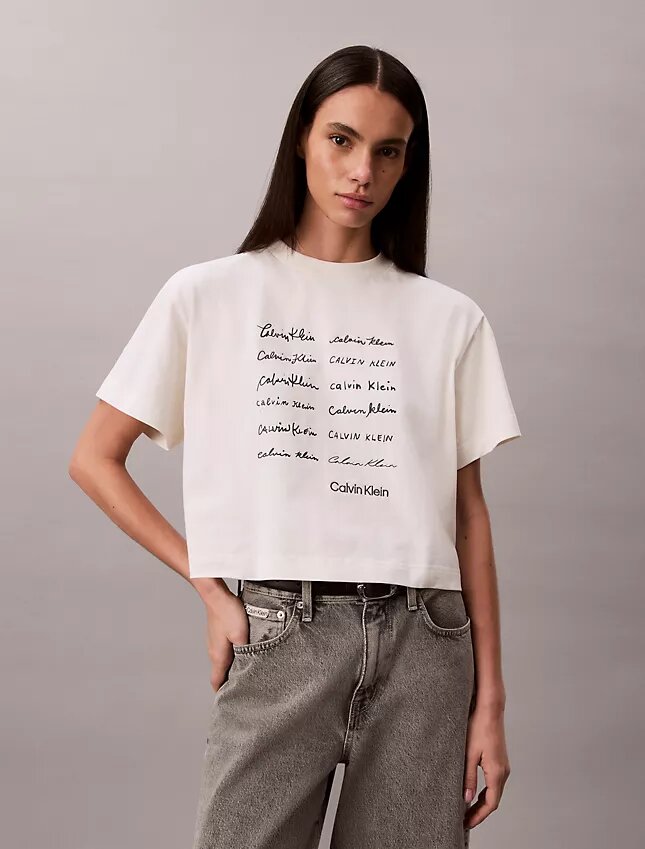 Camiseta holgada con gráfico del logotipo Camiseta holgada con gráfico del logotipo
