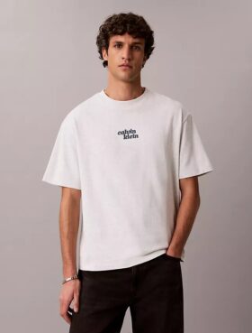 Camiseta holgada con gráfico del logotipo «1989» bordado