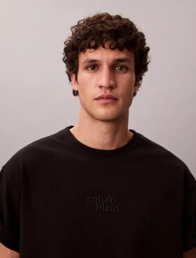 Camiseta holgada con gráfico del logotipo «1989» bordado