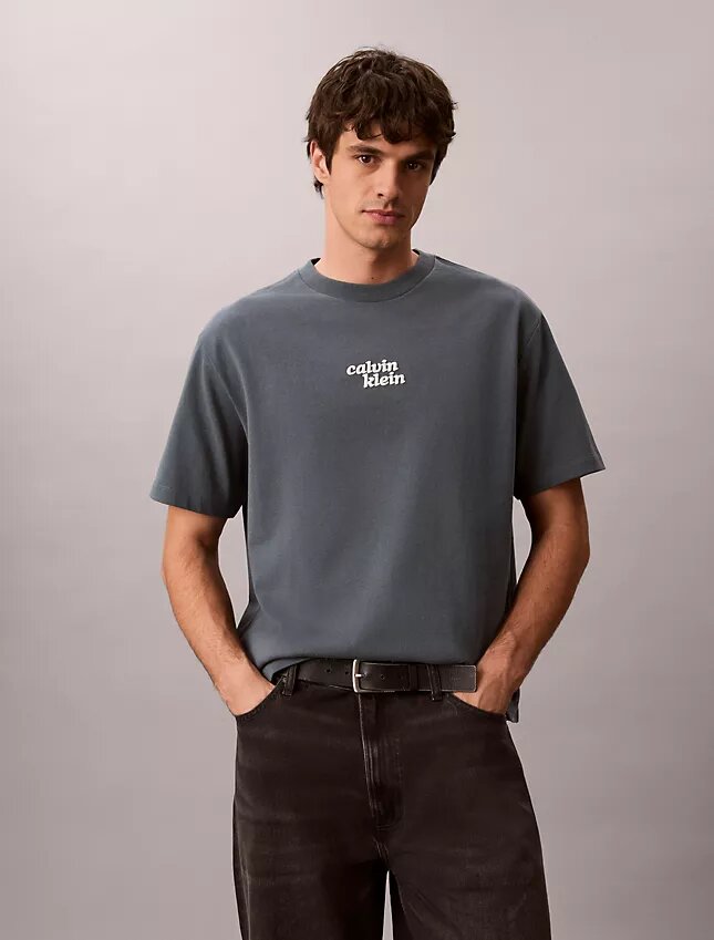Camiseta holgada con gráfico del logotipo «1989» bordado Camiseta holgada con gráfico del logotipo «1989» bordado
