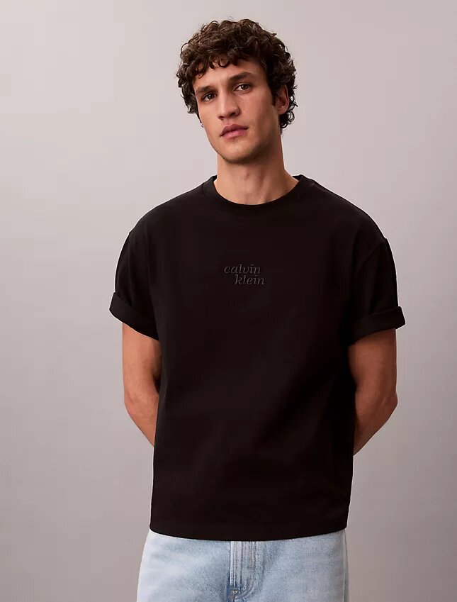 Camiseta holgada con gráfico del logotipo «1989» bordado Camiseta holgada con gráfico del logotipo «1989» bordado