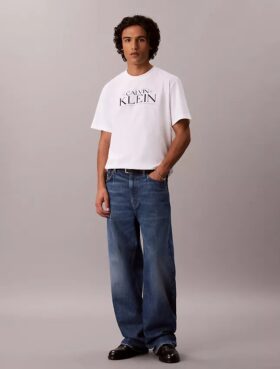 Camiseta holgada con gráfico del logotipo
