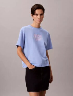 Camiseta holgada con gráfico del logotipo de 1968