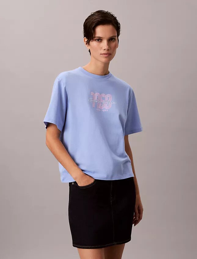 Camiseta holgada con gráfico del logotipo de 1968 Camiseta holgada con gráfico del logotipo de 1968