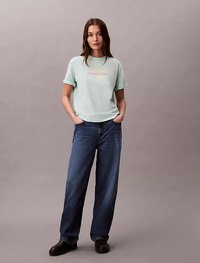 Camiseta holgada con gráfico del logotipo de 1968 Camiseta holgada con gráfico del logotipo de 1968