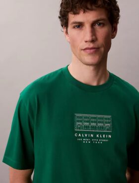 Camiseta holgada con gráfico del logotipo de la oficina de Nueva York
