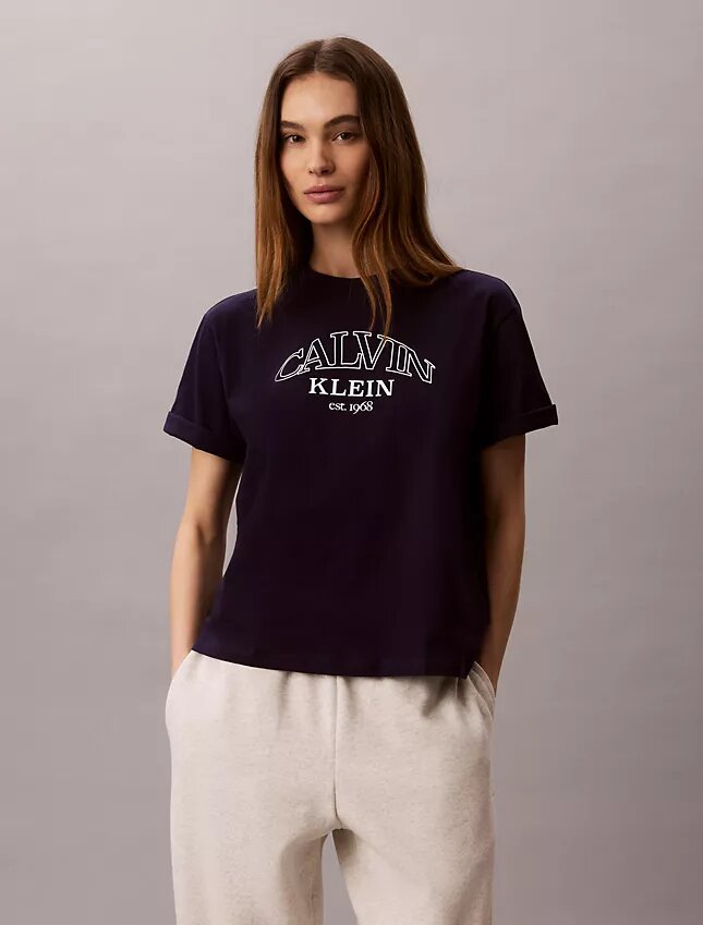 Camiseta holgada con gráfico del logotipo del arco Camiseta holgada con gráfico del logotipo del arco