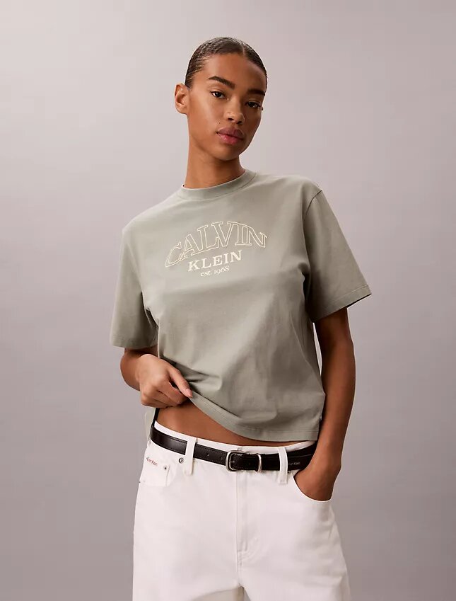 Camiseta holgada con gráfico del logotipo del arco Camiseta holgada con gráfico del logotipo del arco