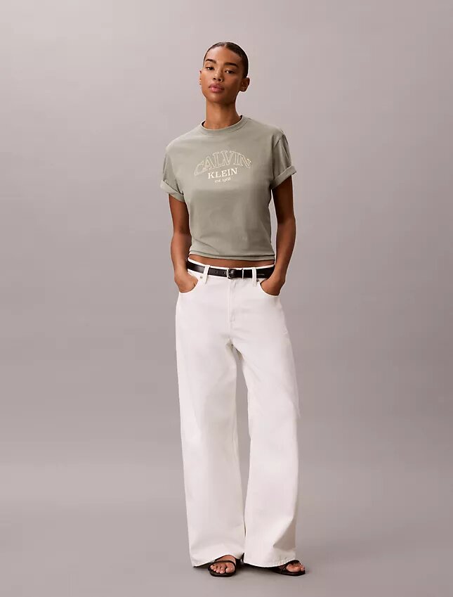 Camiseta holgada con gráfico del logotipo del arco Camiseta holgada con gráfico del logotipo del arco