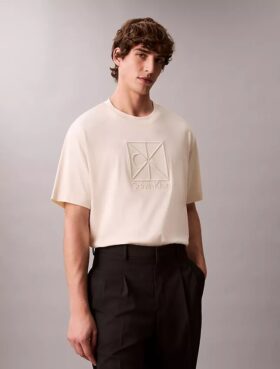 Camiseta holgada con gráfico del logotipo del emblema