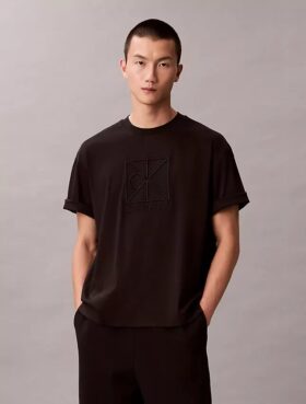Camiseta holgada con gráfico del logotipo del emblema