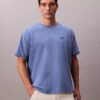 Camiseta holgada con gráfico del logotipo en piqué refrescante Camiseta holgada con gráfico del logotipo en piqué refrescante