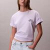 Camiseta holgada con logotipo bordado
