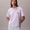Camiseta holgada con logotipo bordado