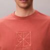 Camiseta holgada con logotipo bordado