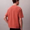 Camiseta holgada con logotipo bordado