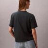Camiseta holgada con logotipo en letra cursiva Camiseta holgada con logotipo en letra cursiva