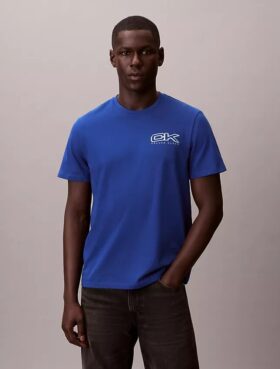 Camiseta holgada con logotipo Monogram metalizado