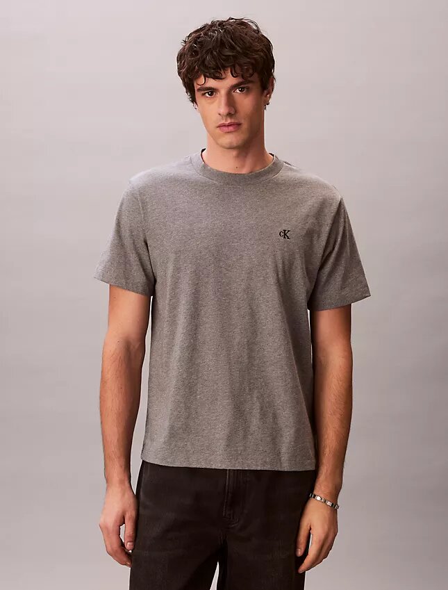Camiseta holgada con Monogram bordado Camiseta holgada con Monogram bordado