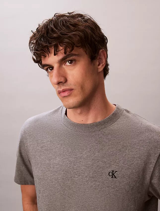 Camiseta holgada con Monogram bordado Camiseta holgada con Monogram bordado